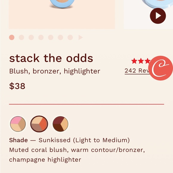 🆕ALLEYOOP STACK THE ODDS 3 in 1 CREAM CONTOUR, BRONZER + HILIGHTER in SUNKISSED - Picture 5 of 9